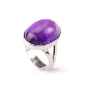 Anillo De Plata Con Amatista-Anillos-JS Joyerías