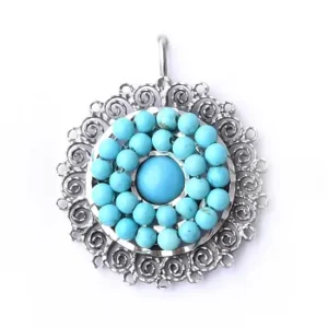 Aretes De Filigrana Tipo Boton Turquesa_11zon-JS Joyerías